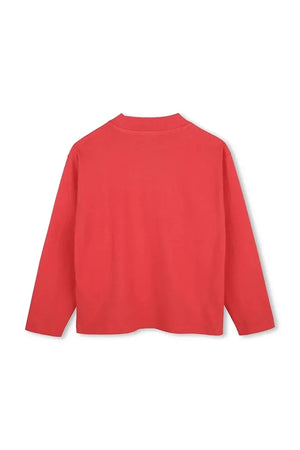 Blusa de algodón de manga larga para niños