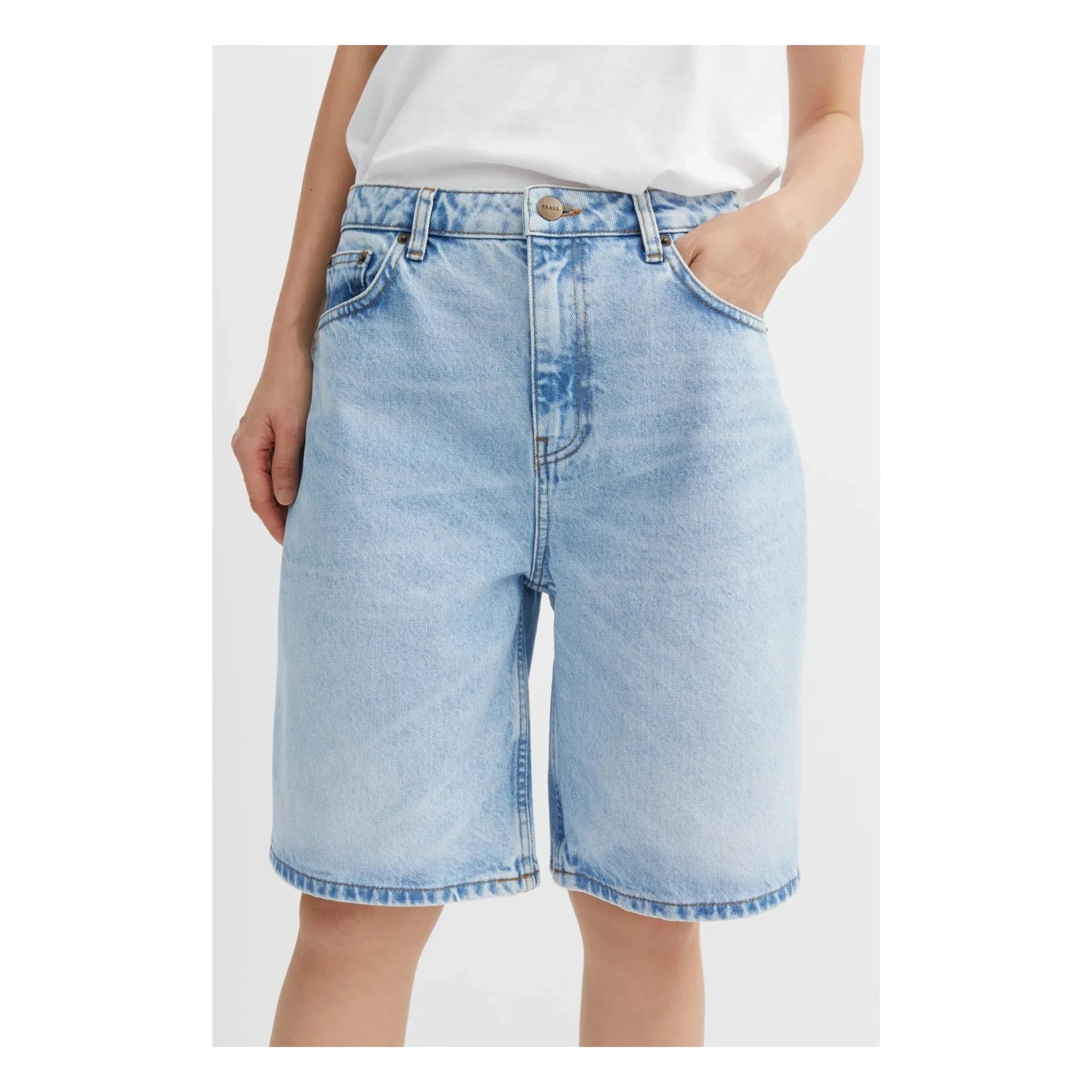 Skall Studio - Shorts bermudas Wilson Denim de algodón orgánico | Azul claro