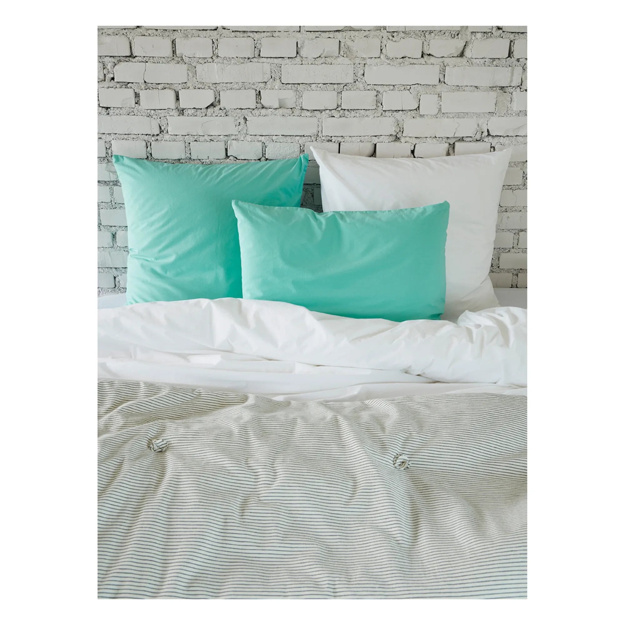 La cerise sur le gâteau - Funda de almohada Celeste | Turquesa