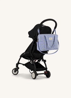 Editions Aimable - Suzanne Bolsa de Cuidado para Bebés | Vichy Azul Algodón