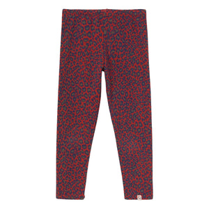 Cozmo - Leggings de Leopardo de Algodón Orgánico | Rojo