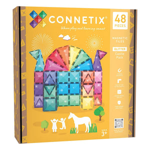 Connetix - Pack Castillo purpurina | Pastel
