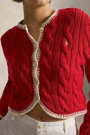 Chaleco Polo Ralph Lauren de Algodón COTTON-SWEATER-CARDIGAN para Mujer