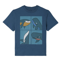 Stella McCartney Kids - Camiseta Ballenas | Azul