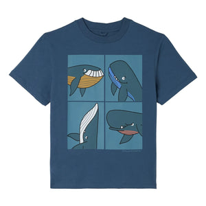 Stella McCartney Kids - Camiseta Ballenas | Azul