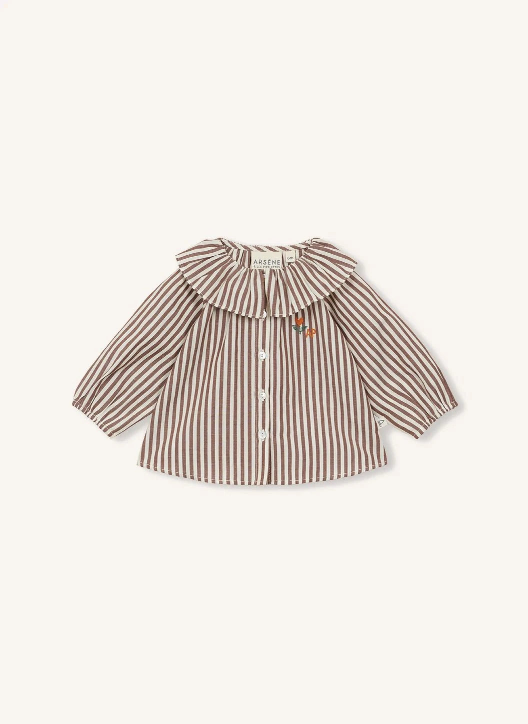Arsène et Les Pipelettes - Blusa a rayas | Marrón