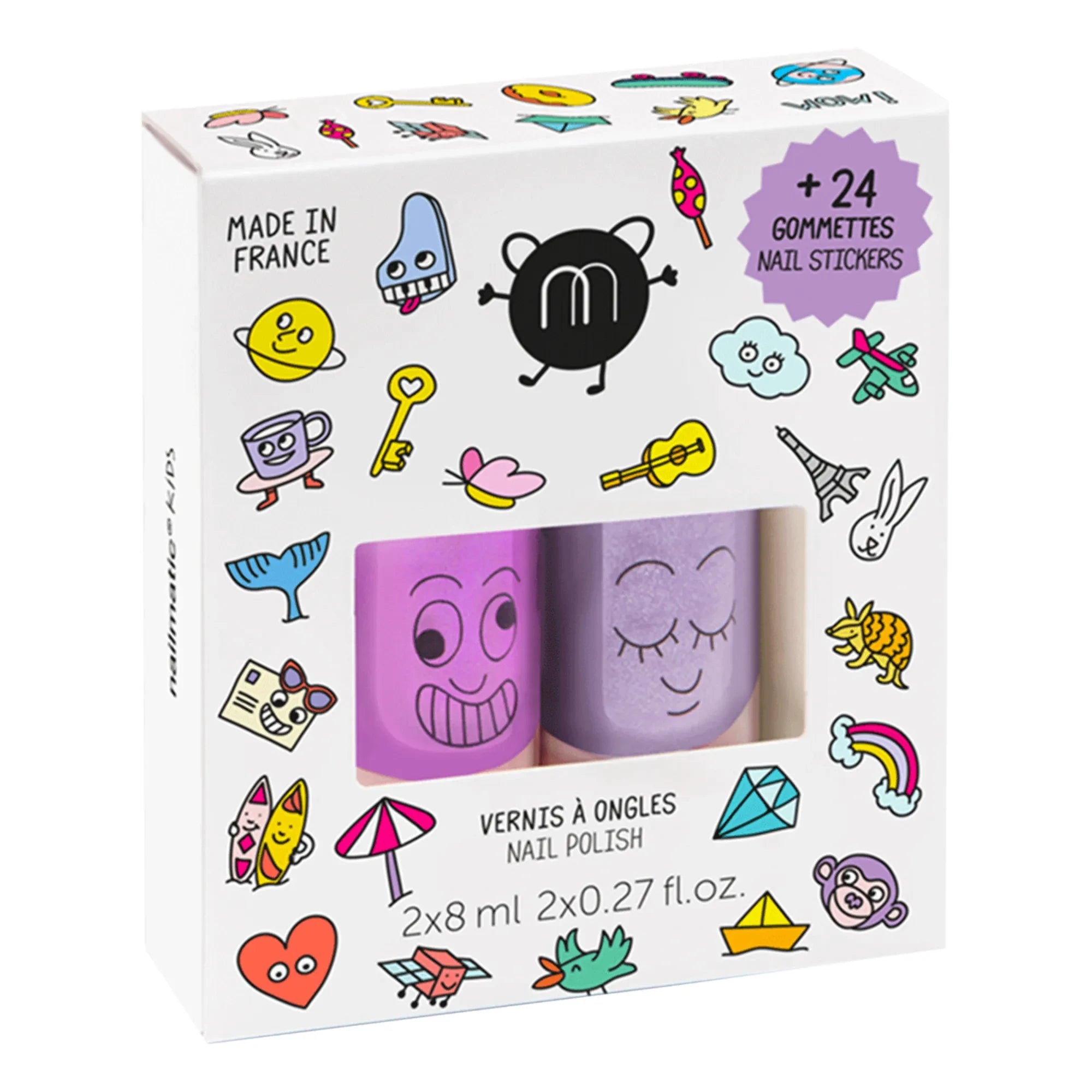 Nailmatic Kids - Caja de regalo de esmaltes de uñas Marshi & Piglou