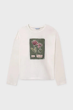 Mayoral Blusa de Algodón de Manga Larga