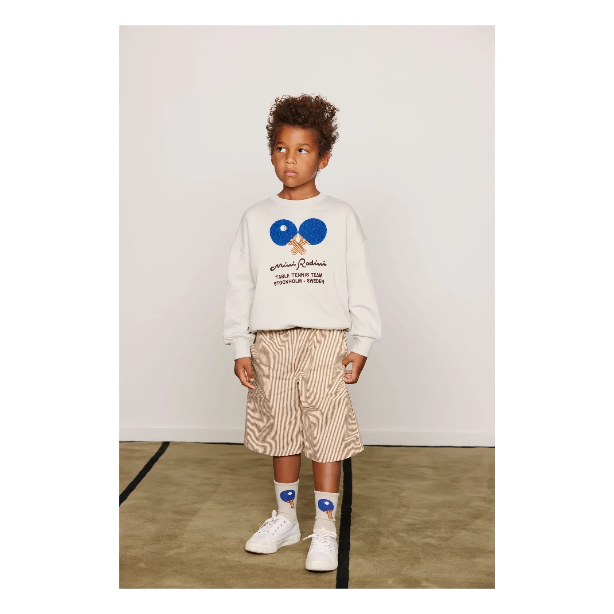 Mini Rodini - Sudadera Ping Pong de algodón orgánico | Gris