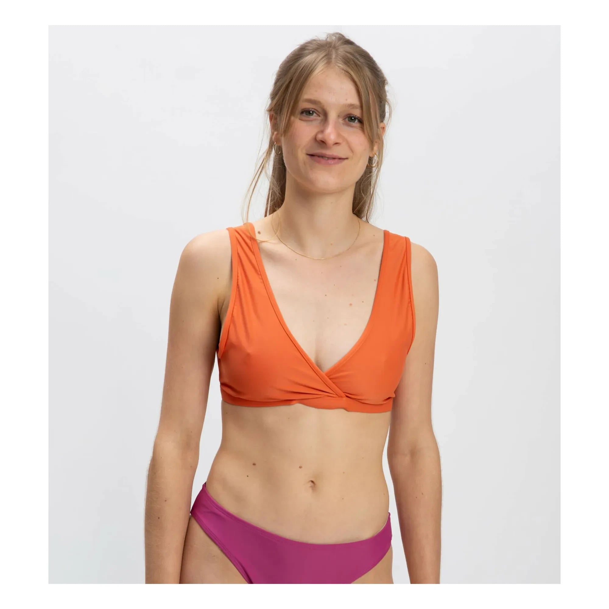 Matona - Top de jersey de fibra reciclada | Coral