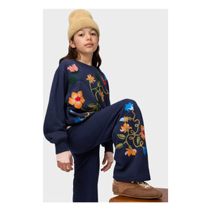 Molo - Organik Pamuk Çiçek Marge Kazak | Lacivert