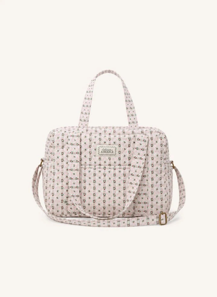 Editions Aimable - Bolsa de cuidado para bebé Suzanne | Pommette Poplin