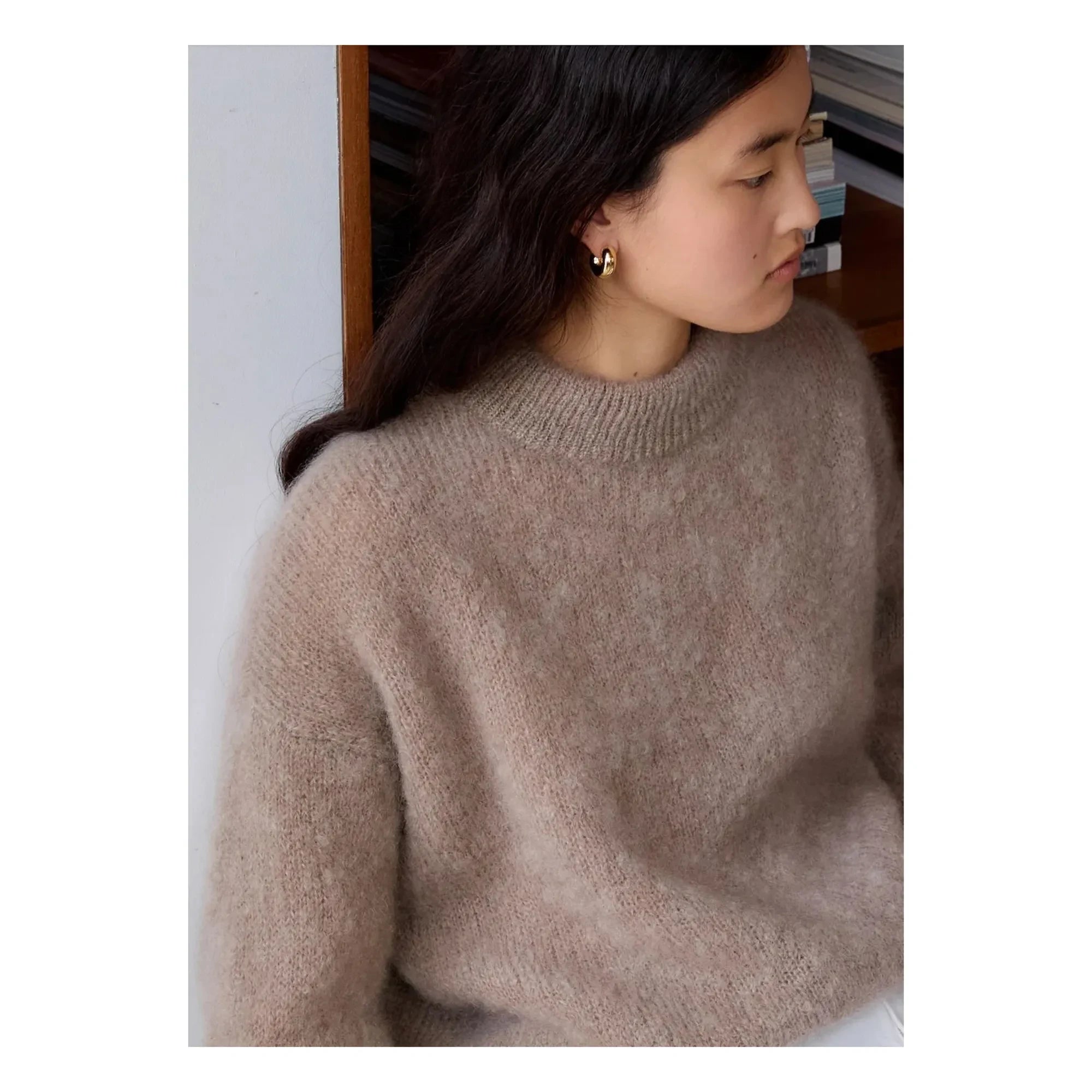 Surprise Paris - Jane Super Kid Mohair suéter | Gris pardo
