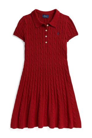 Vestido acampanado de algodón Polo Ralph Lauren