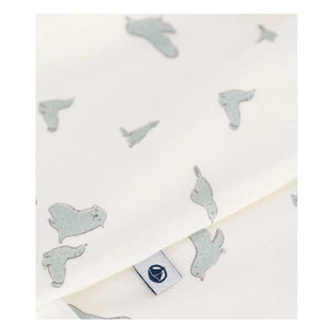 Petit Bateau - Barinou Organik Pamuklu Ayaklı Pijama | Ekru