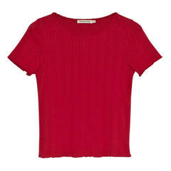 the new society - Romero Camiseta de algodón | Rojo