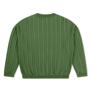 Matona - Jersey de algodón orgánico a rayas | Verde