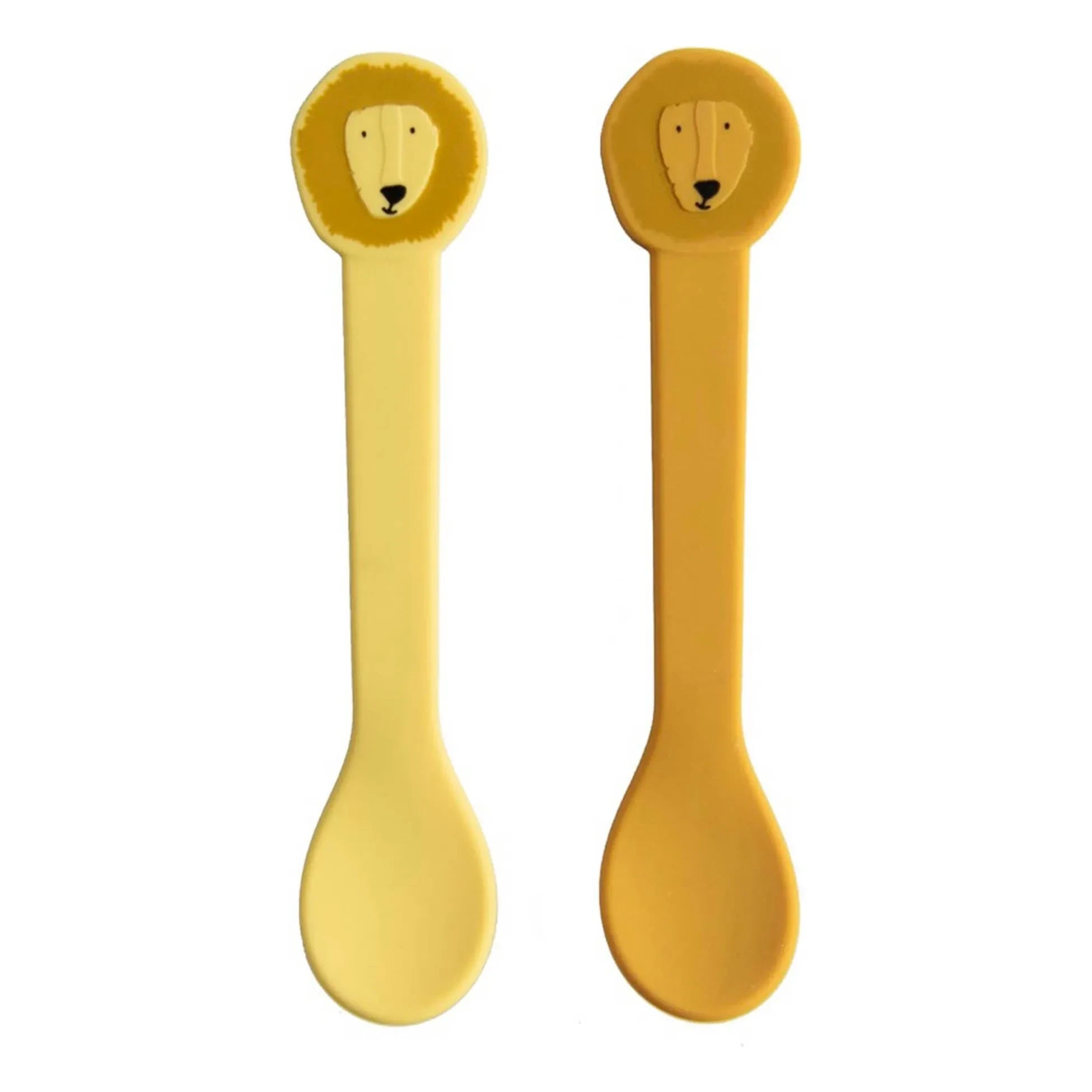 Trixie - Cucharas de silicona Mr. Lion - Set de 2 | Amarillo