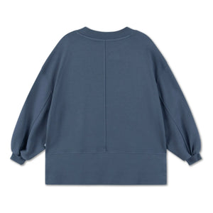 Repose AMS - Sudadera de algodón orgánico en forma de caja | Gris carbón