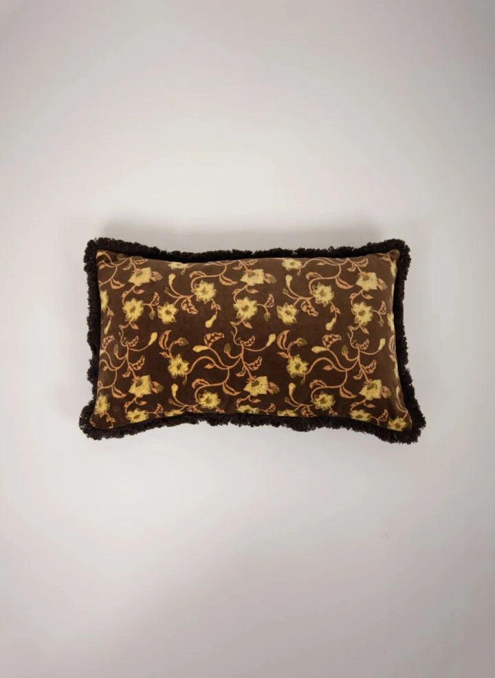 Olsson & Jensen - Funda de cojín Maribel de terciopelo | Chocolate