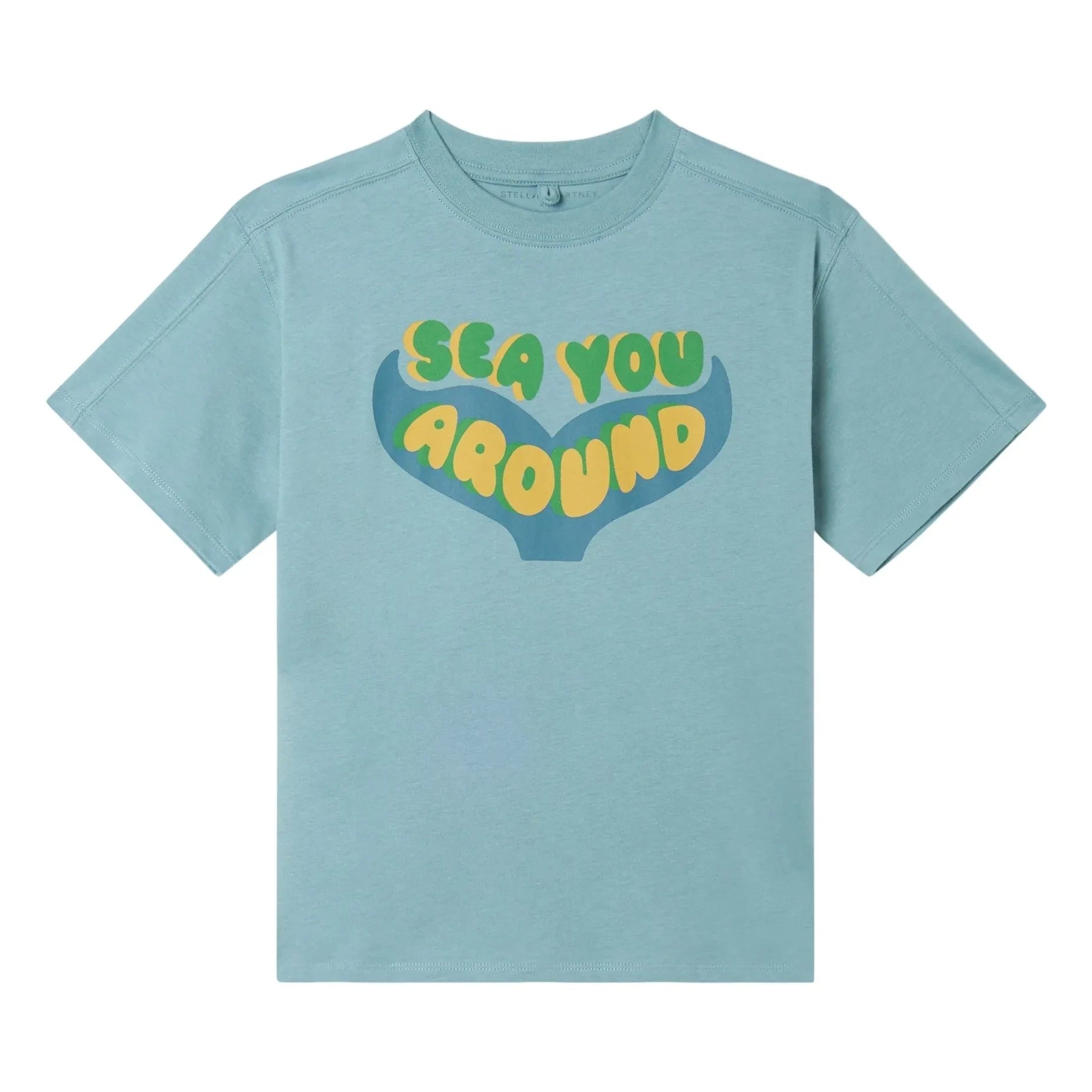 Stella McCartney Kids - Camiseta See You Around | Turquesa