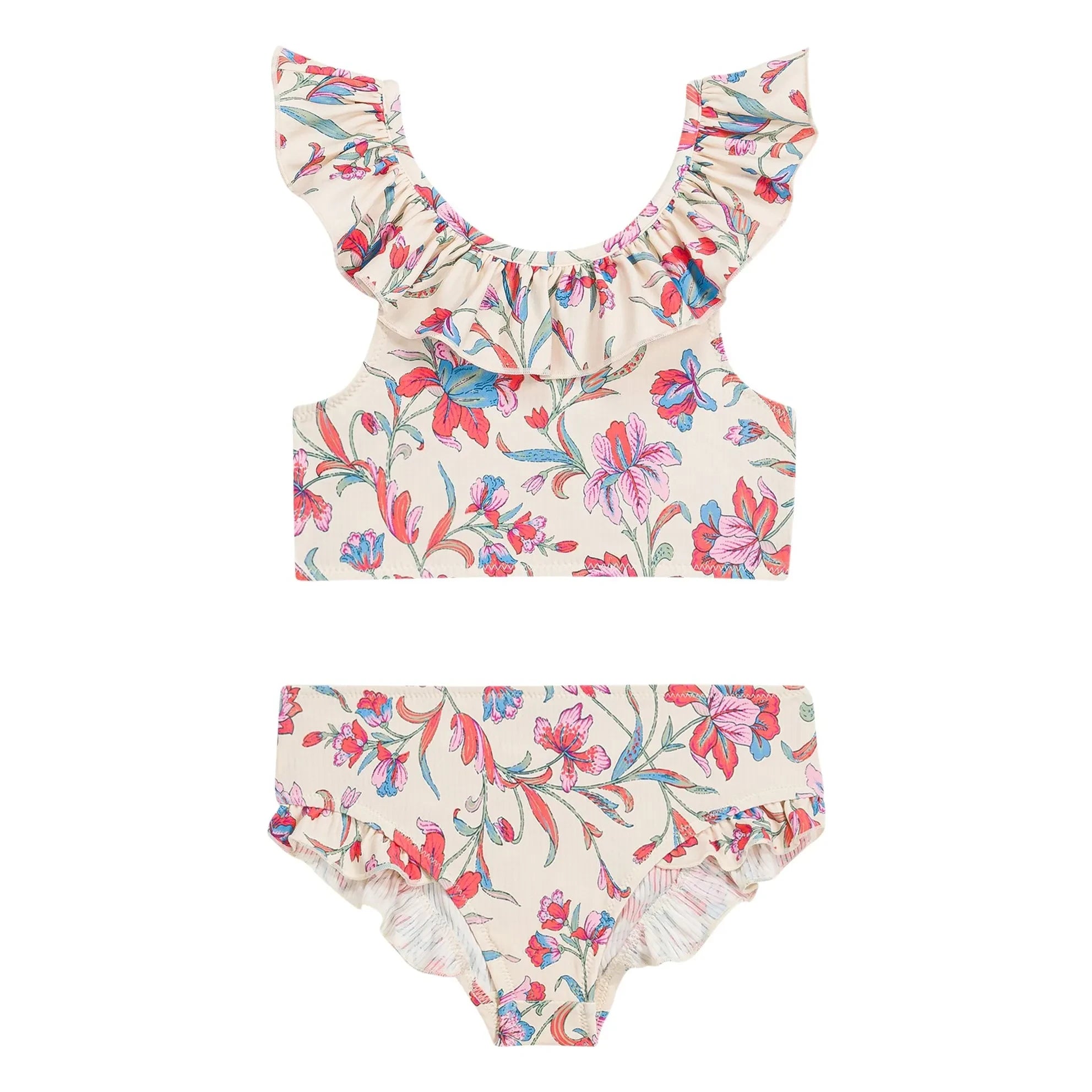 Louise Misha - Fibra reciclada con estampado floral Primavera Mayo | Crema