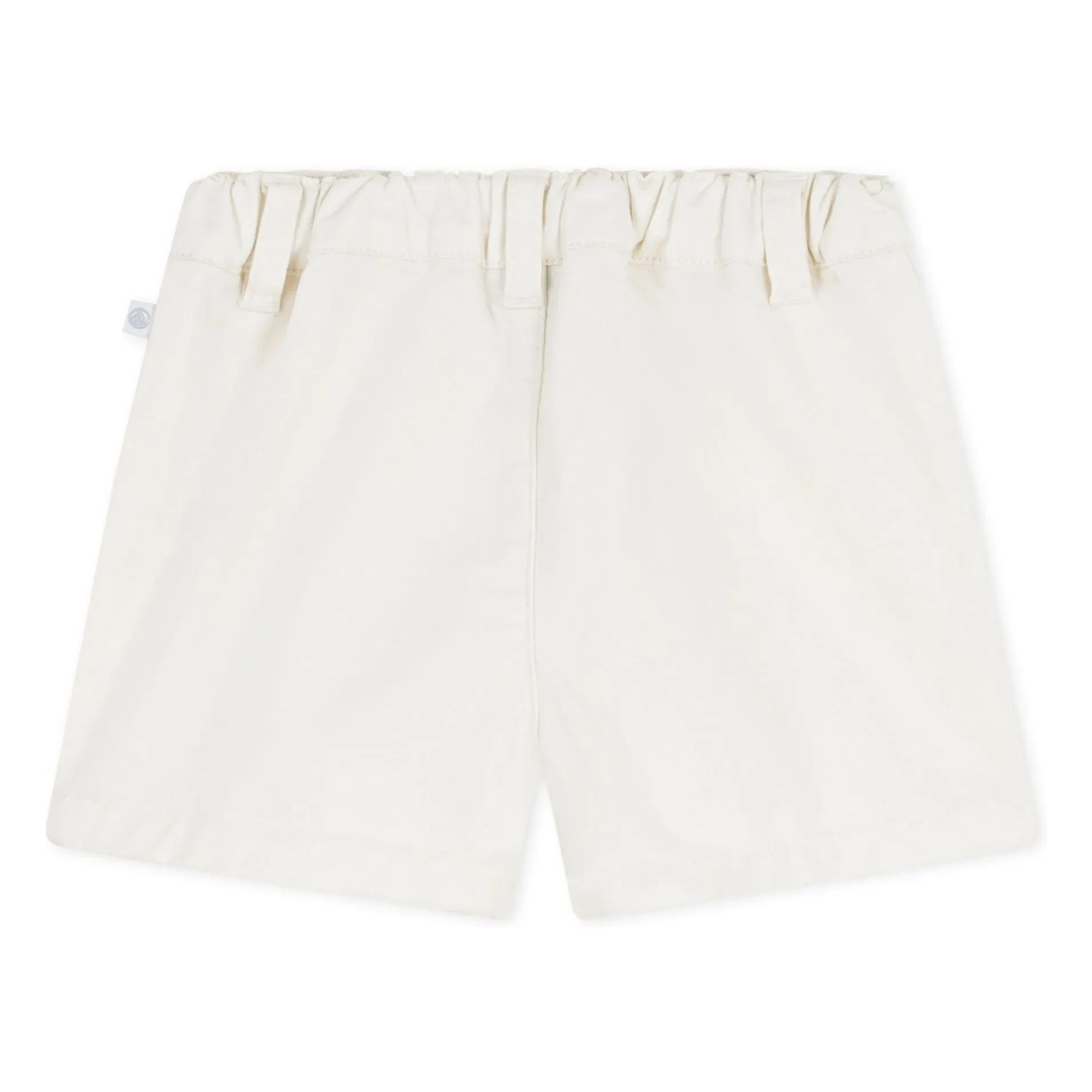 Petit Bateau - Pantalones cortos de sarga de algodón orgánico | Blanco