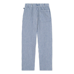 Petit Bateau - Pantalones de Algodón Orgánico a Rayas | Azul
