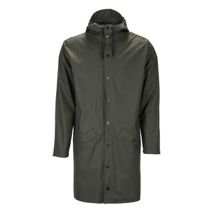 Rains - Abrigo Largo Impermeable Encerado Unisex | Verde