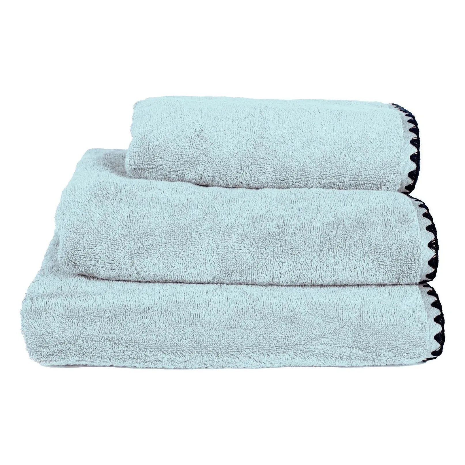 Haomy - Toalla de baño de algodón Issey | Azul claro