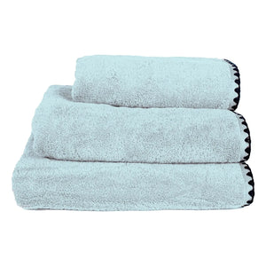 Haomy - Toalla de baño de algodón Issey | Azul claro