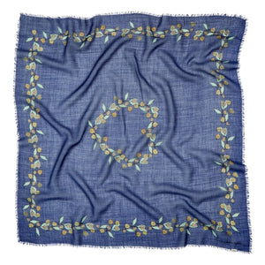 Becksöndergaard - Bufanda de lana Carna Woo | Azul marino