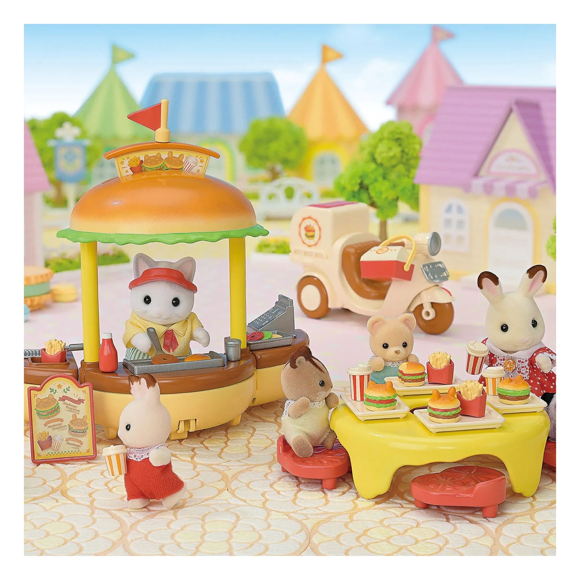 Sylvanian Families - Puesto de Hamburguesas