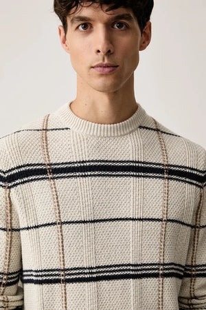 Jersey de lana con refuerzo Barbour para hombre Fasey