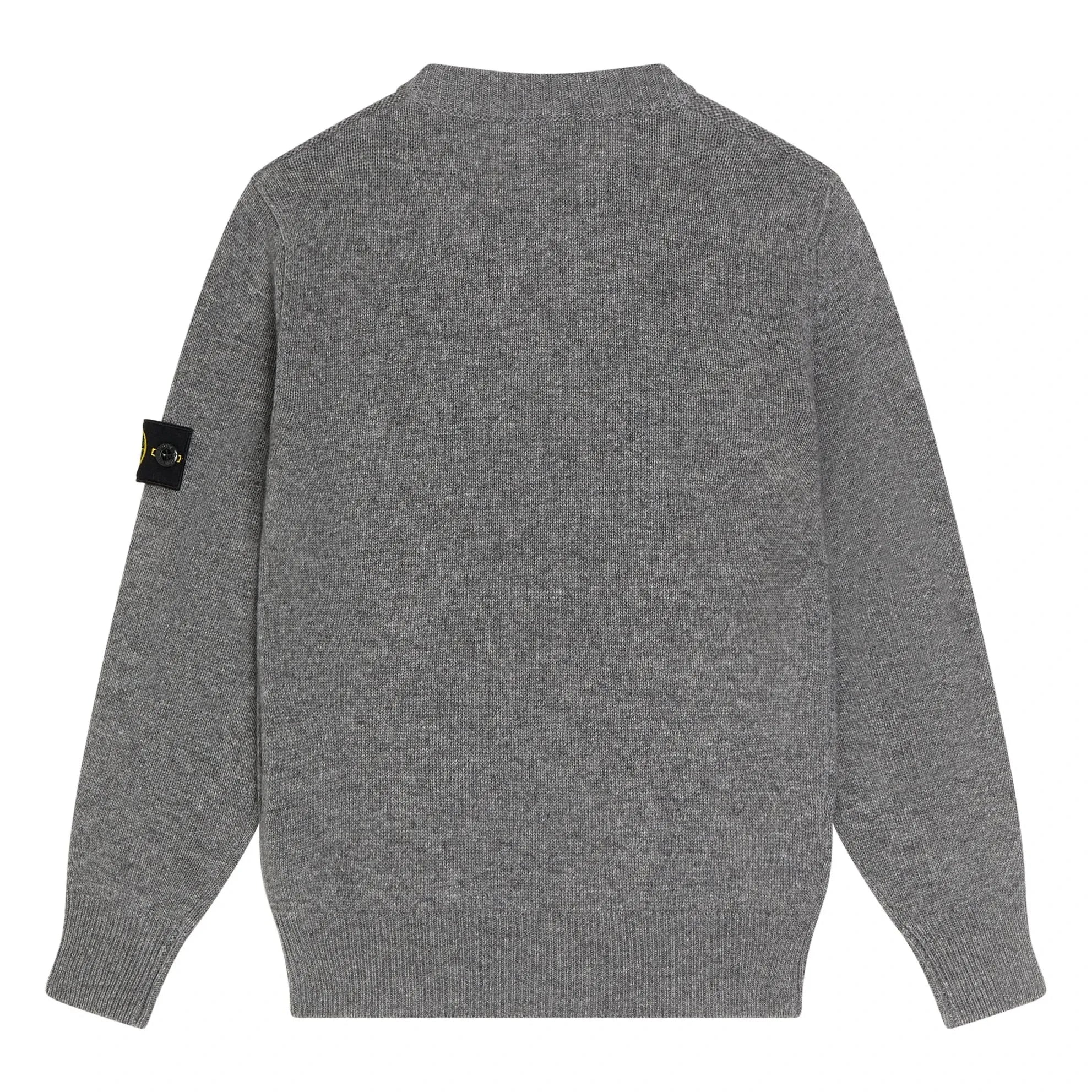 Stone Island - Jersey de lana con logo | Gris