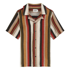 Scotch & Soda - Camisa de rejilla de rayas | Rojo
