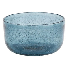 Madam Stoltz - Cuenco de cristal de colores | Azul
