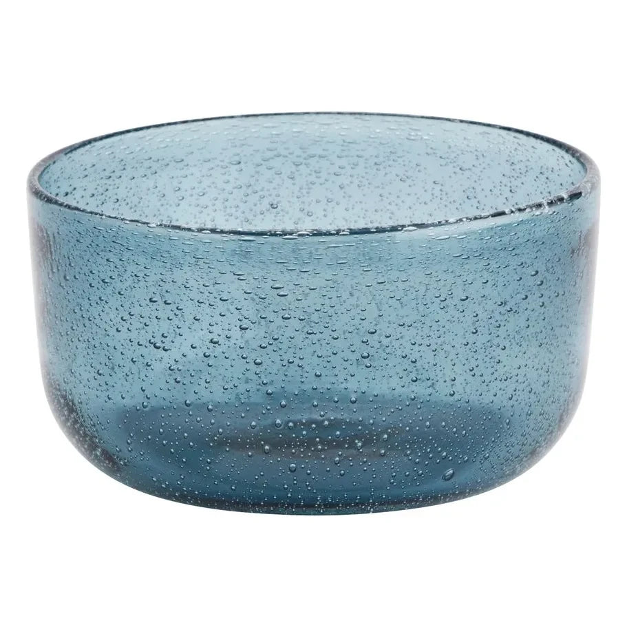 Madam Stoltz - Cuenco de cristal de colores | Azul