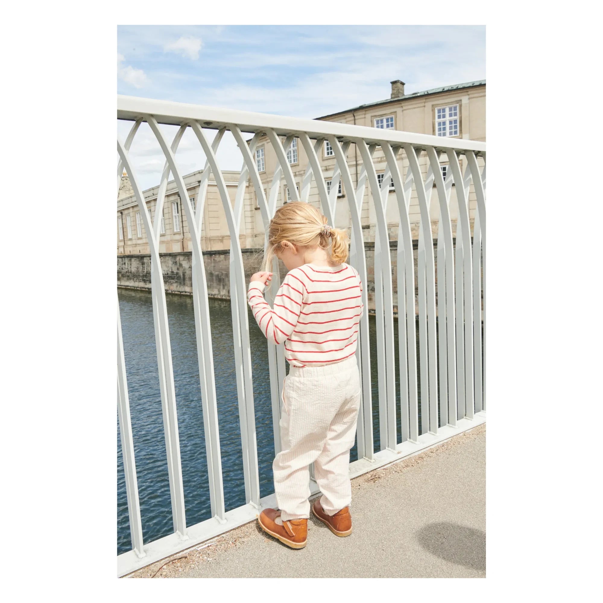Copenhagen Colors - Pantalones Seersucker | Crema
