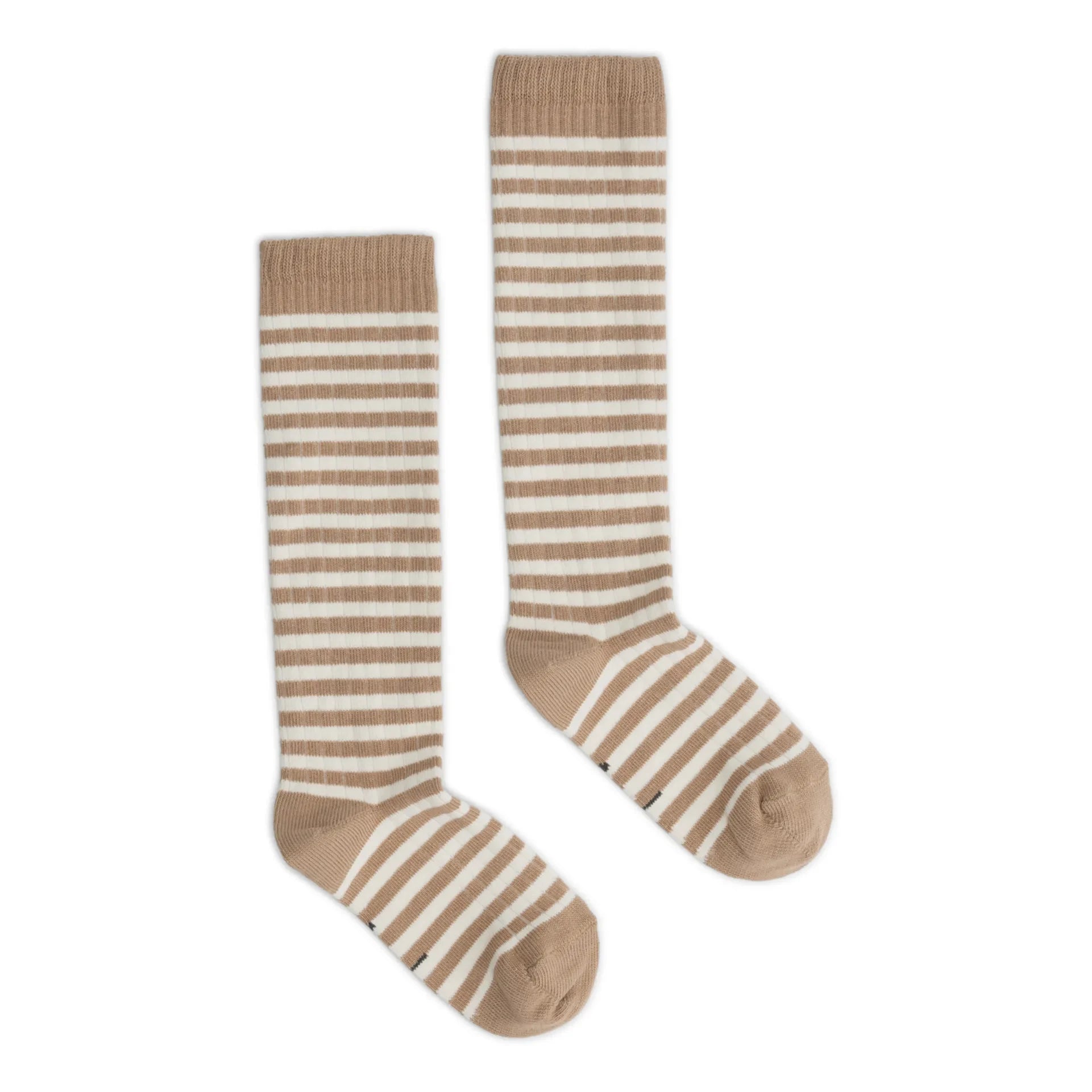 Gray Label - Calcetines de algodón orgánico a rayas | Beige