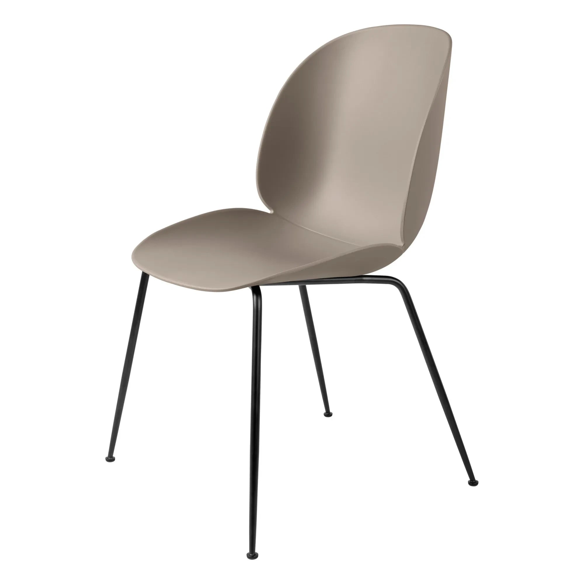 Gubi - GamFratesi Beetle Silla sin tapizar + Base negra | Beige