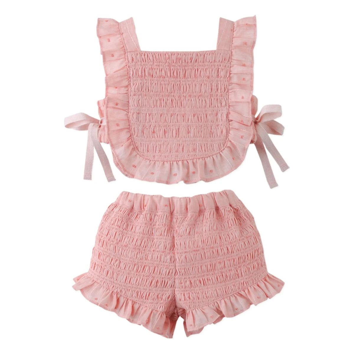 Gingersnaps - Conjunto de top fruncido y pantalón corto Alexa | Rosa