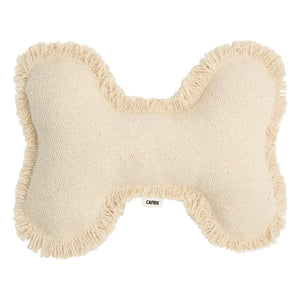 Cafide - Juguete para perro con forma de hueso | Blanco roto
