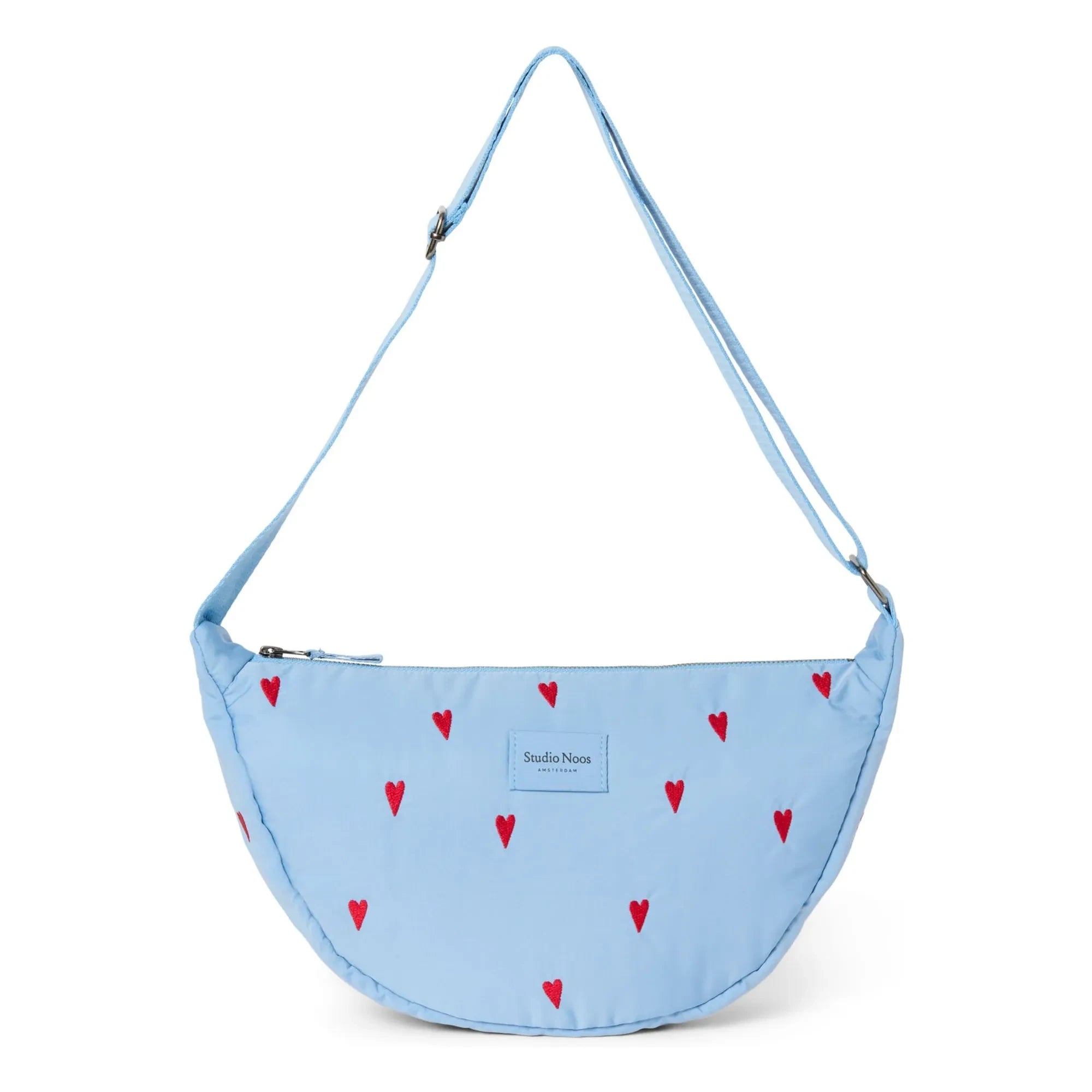 Studio Noos - Riñonera Puff Hearts | Azul claro