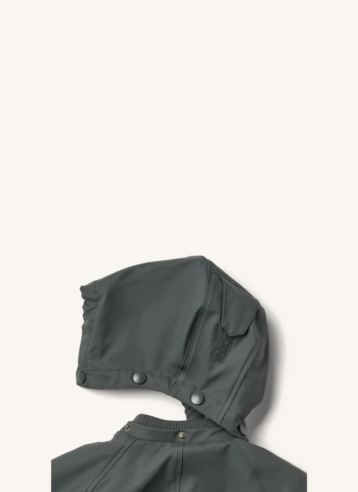 Wheat - Mono impermeable Aiko fabricado con fibras recicladas | Azul