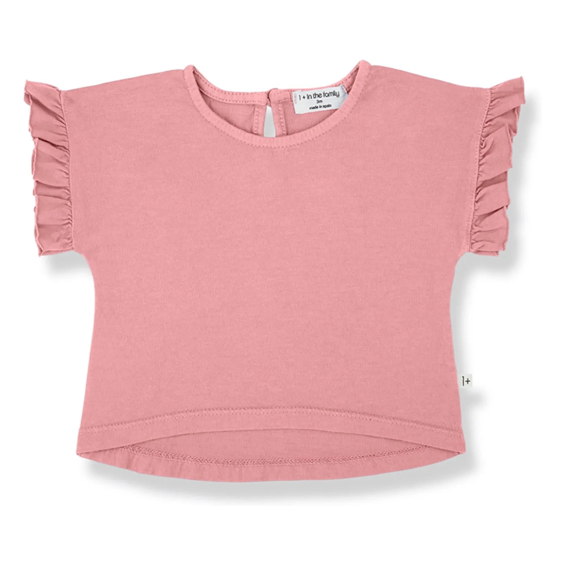 1+ in the family - Camiseta Volants Campanet | Rosa Palo