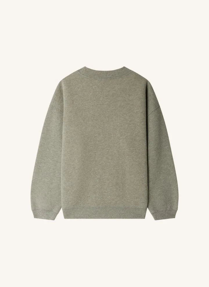 Bonpoint - Sudadera de felpa de algodón orgánico Tonino | Gris jaspeado
