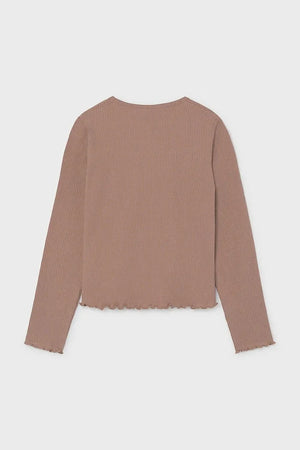 Blusa Mayoral de manga larga de algodón y elastano para niños