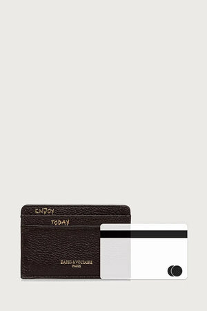 Funda de cartera de cuero para mujer