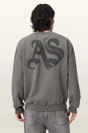 Sudadera extragrande de algodón para hombre AllSaints INSIGNIA